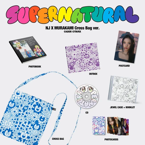 NewJeans : NewJeans 'Supernatural' NJ X MURAKAMI (Cross Bag Ver.) CD Single - Image 1 of 1