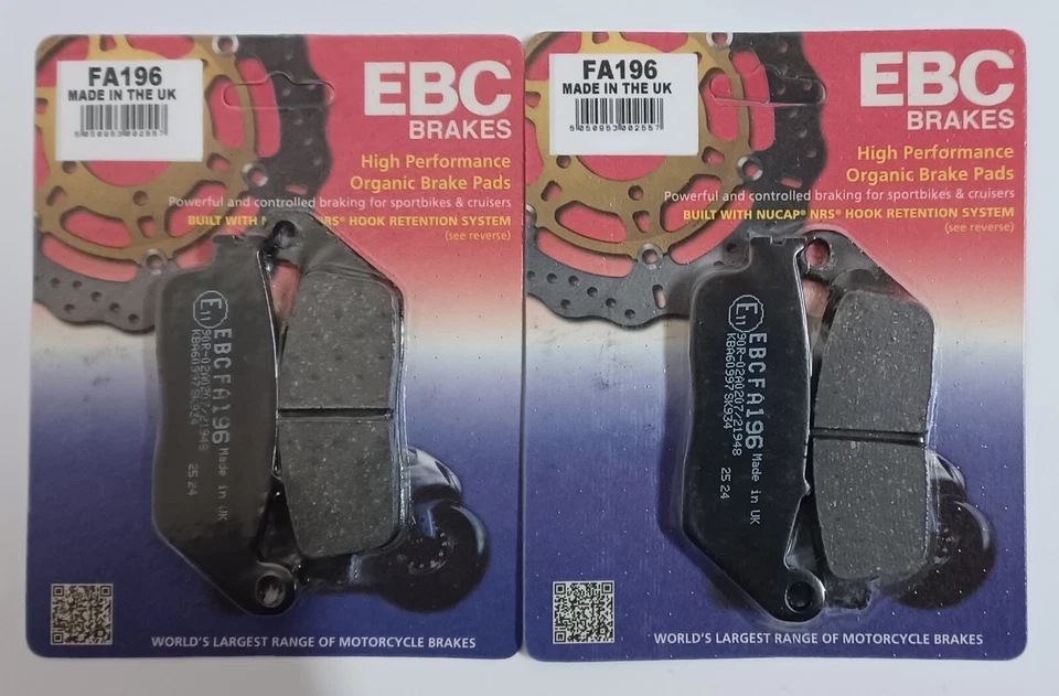 FA196 Plaquettes Organiques Arrières EBC BMW C 650 GT HIGHLINE Scooter 2013-2015