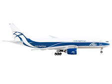 Boeing 777F Commercial Aircraft AirBridgeCargo White w Blue Stripes 1/400 Diecas