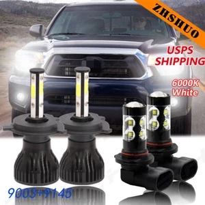 For Toyota RAV4 2001-2002 2003 2004 2005 4X-6000K LED Headlight Bulbs Fog Light - Picture 1 of 12