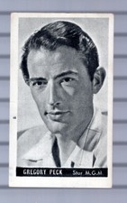 GREGORY PECK - MOVIE STAR TRADING CARD - KWATTA FILM STARS SER 1 - 1947 #57