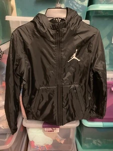 Air Jordan Weatherproof Full Zip Hooded Fleece Lined Jacket Youth M/8 - Picture 1 of 6