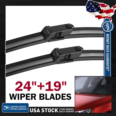 For Volkswagen CC Jetta 2013-2017  24"+19" Premium Beam Wiper Blades (Set of 2) - Image 1 of 4