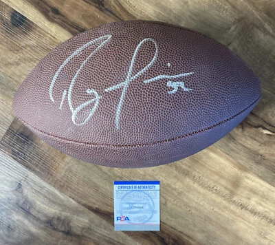 Ray Lewis Ravens HOF SIGNED Autographed Wilson NFL Football PSA/DNA Authentic - Image 1 of 4