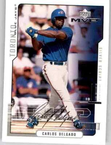 2000 Upper Deck MVP Silver Script Carlos Delgado Insert Parallel UD Blue Jays - Picture 1 of 2