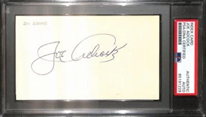 Joe Adcock Signed/Auto 3x5 Index Card Milwaukee Braves PSA/DNA 187228 - Picture 1 of 2