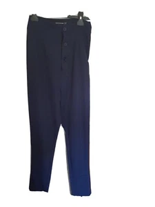 Pretty Little Thing Navy High Waisted Trousers Size 8 - Picture 1 of 4