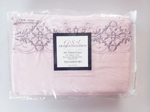 GRAND SUITES LINENS TWIN SHEET SET 100% EGYPTIAN COTTON WOVEN SATEEN 600 TC NEW - Picture 1 of 3