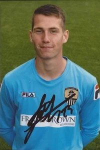 NOTTS COUNTY: FABIAN SPIESS SIGNED 6x4 PORTRAIT PHOTO+COA - Picture 1 of 1
