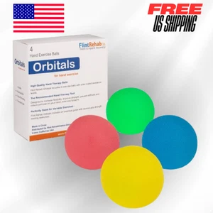 Hand Exercise Balls Stress Balls for Carpal Tunnel Pain Relief Squeeze, 4 Pack - Picture 1 of 12