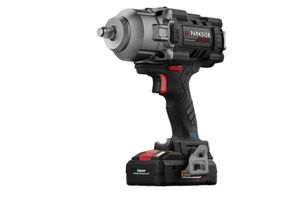 Parkside PASSP 20-Li C4 20V Llave de Impacto 4Ah Batería Inteligente + Cargador + Estuche