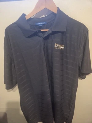 Purdue University Polo Shirt Size 2xl Boilermakers Alumni Charcoal Grey Polo - Image 1 of 4