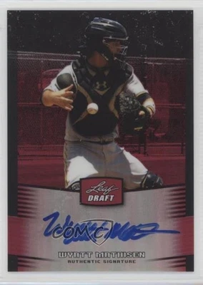 2012 Leaf Metal Draft Red /5 Wyatt Mathisen #BA-WM1 Auto - Image 1 of 2