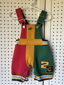 Baby NIKE Air Jordan Overalls Green Red Yellow Vintage Size 12m Months RARE! - Bild 1 von 10