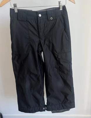 Burton Black Cargo Ski Snow Pants Youth Sz M 7-8 Waterproof Insulated Snowboard - Image 1 of 4