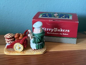Department 56 Merry Makers Monk Bartholomew The Baker w/Cart 6" OVP - Bild 1 von 11