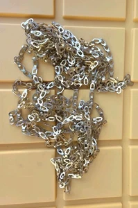 Messing Sicherheitskette, Größe 00, helle Oberfläche, 19 Fuß - massives Messing, NEU - Bild 1 von 6
