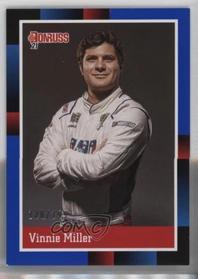 2021 Panini Donruss NASCAR Retro 1988 Navy Blue /199 Vinnie Miller #190 - Image 1 of 2