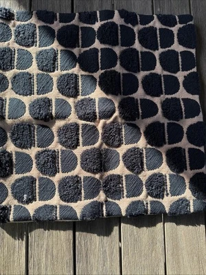 West Elm Half Dots Embroidery Cushion Dusty Pink Midnight  - Image 1 of 4