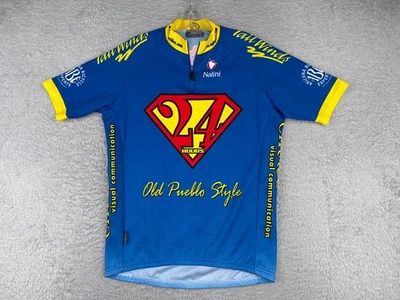 Nalini Cycling Jersey Men Large Blue 24 Hours Old Pueblo Style 1/4 Zip Polyester - Image 1 of 4