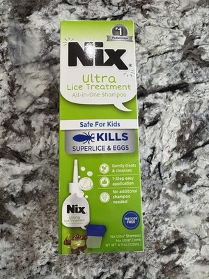 Xampu nix ultra tratamento para piolhos All-in-1 NOVO nunca aberto #1 pediatra Rec. - Imagem 1 de 4