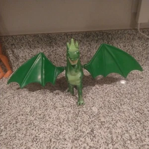 Vintage 1983 Galoob Blackstar Green Warlock Dragon Broken Leg - Bild 1 von 10