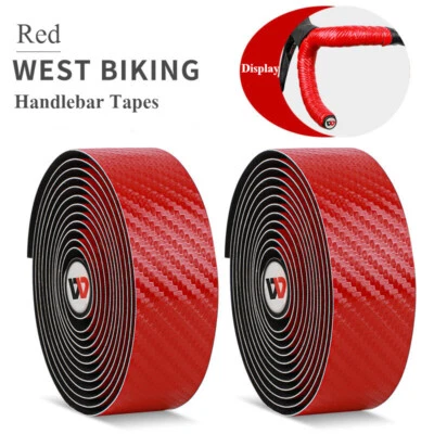 1 Pair Handlebar Tape Road Bike Bicycle Nonslip Cycling Black Handle Bar Tape - Image 1 of 4