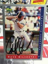 Auto RC DAVE SILVESTRI 1993 Classic Best Signed Baseball Rookie Card Yankees