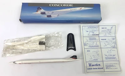 Modelo avión jet vintage Concorde Wooster British Airways escala 1:250 push fit Foto 1 de 4