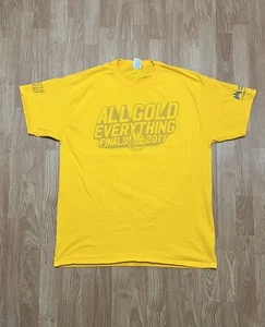 Golden State Warriors ALL GOLD EVERYTHING 2017 NBA Finals Shirt Mens Size XL - Picture 1 of 9