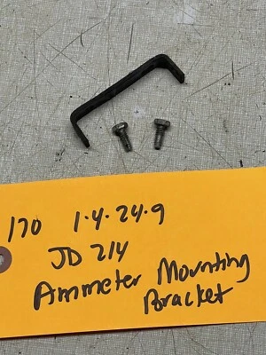 John Deere 214 Tractor K321AQS Engine Ammeter Bracket - Image 1 of 3