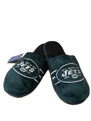 New York Jets NFL Men's Side Stripe Slide Slippers  ~ New With Tags Cover