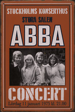 Abba 1979 Concert VINTAGE BAND POSTERS Music Rare Rock Blues Old Advert #ob
