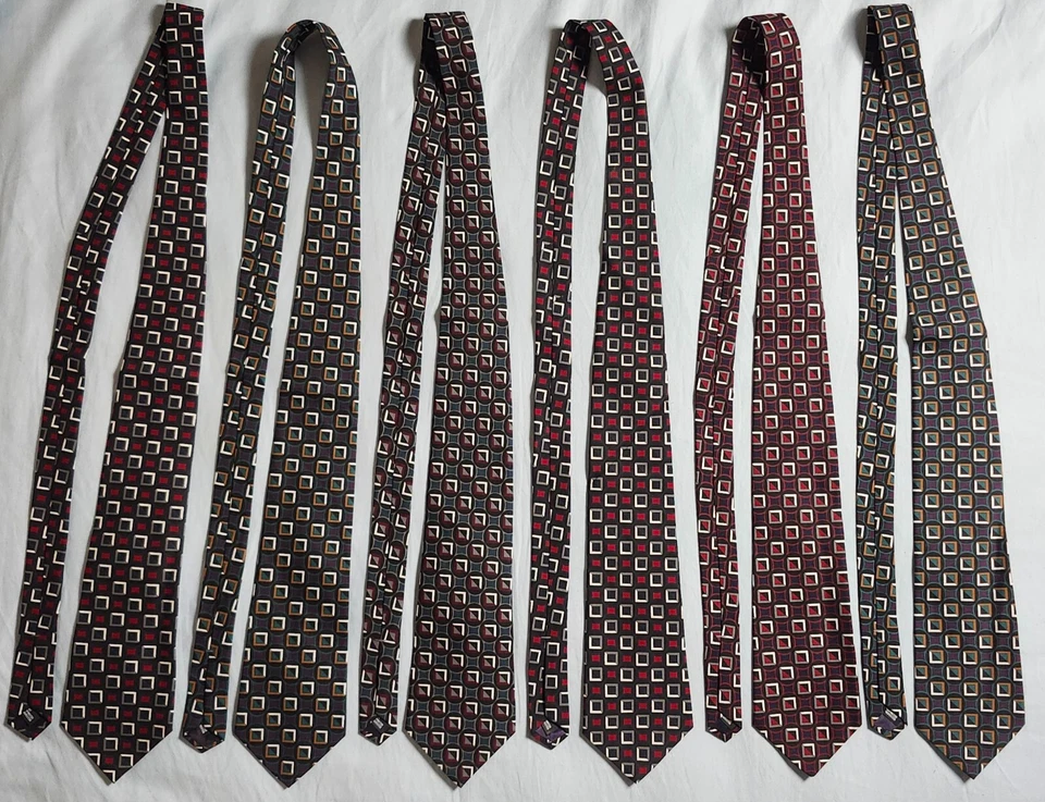 Lote de 6 Corbatas Don Loper Hombre Multicolor Geométricas Vivas Foto 1 de 4