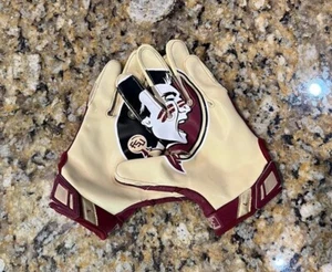 FSU Florida State Game Used Gloves Football Vapor Jet Large Johnathan Vickers RB - Bild 1 von 16