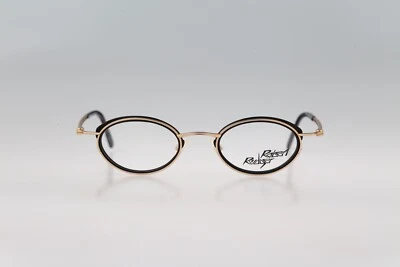 Robert Rudger 2280 010 5M, Monturas de gafas ovaladas vintage años 90 negras y doradas NOS Foto 1 de 4