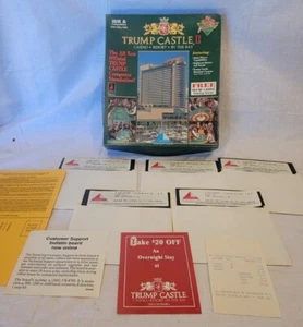 Vintage 1992 Trump Castle II IBM Floppy Disk Video Game (A-1) - Picture 1 of 16