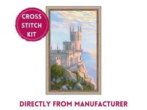 RIOLIS Counted Cross Stitch Kit 1645 Swallow's Nest - Beautiful Castle View - Picture 1 of 8