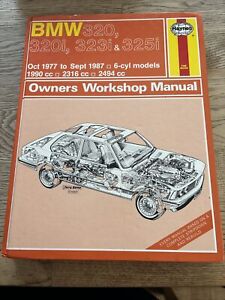 BMW 320, 320i, 323i & 325i (All 6-cyl Models) Haynes Workshop Manual 1977-1987