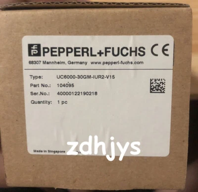 cxc，New In Box Pepperl+Fuchs P+F UC6000-30GM-IUR2-V15 Ultrasonic Sensor/ - Image 1 of 4