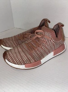 Adidas Originals Women Running Shoes Ash Pink Primeknit Boost Sz 10 - Picture 1 of 7