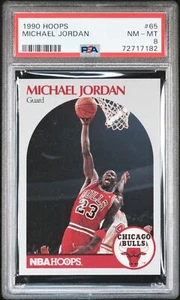 1990 Hoops #65 Michael Jordan PSA 8 - Bild 1 von 2