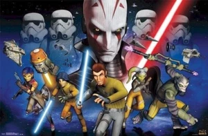 PÓSTER STAR WARS REBELS ~ BUENO VS MAL ~ 22x34 ~ Inquisitor Ghost Stormtrooper - Imagen 1 de 1