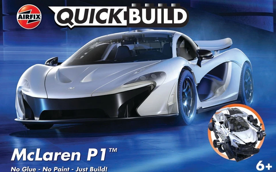 Airfix J6028 QUICKBUILD McLaren P1 White No Glue - No Paint -  Just build! - Image 1 of 1