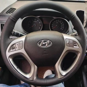 Cubierta personalizada para volante de automóvil para Hyundai ix35 Tucson 2011-2015 envoltura de dirección - Imagen 1 de 9