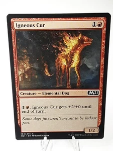 MTG - M21 - Igneous Cur (153/274) - Picture 1 of 2
