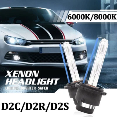 2x D2C D2R D2S 35W HID Xenon Lights Factory Headlight HID Replacement Bulbs Kit - Image 1 of 4