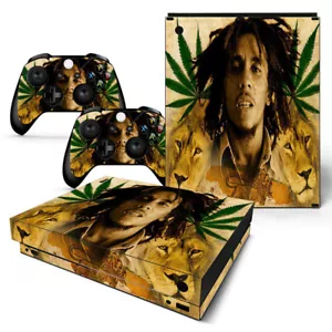 XBOX ONE X Skin Design Foils Sticker Protector Set - Bob Marley Theme - Picture 1 of 1