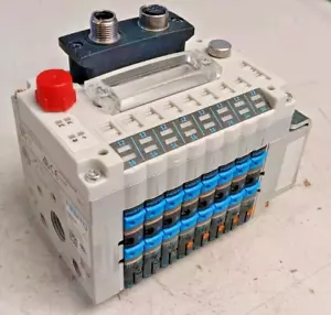 Banco valvole pneumatiche Festo CPV10-VI. FBA-2-M12-5 poli-RK, CPV10-GE-DI02-8 - Foto 1 di 7