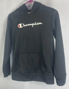 Champion black long sleeve hoodie size 14/16 - Picture 1 of 5